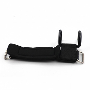Ganchos de entrenamiento de hierro fundido de alta resistencia, ajustables, plegables, accesorio de barra con mancuernas, empuñaduras de varilla de elevación de potencia para gimnasio, levantamiento de pesas - Product Image 3