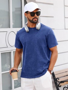 เสื้อยืดแบรนด์สั่งทำพิเศษ ล้างสีแบบแอซิดวอช พิมพ์ลายนูน ผ้าคอตตอนหนา GSM ทรงโอเวอร์ไซส์ เสื้อผ้าสตรีทแวร์ดีไซน์เนอร์ ผู้ผลิต - Product Image 2