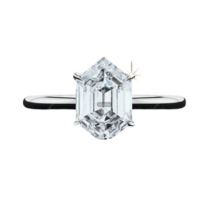 Diamant synthétique de laboratoire HPHT CVD de forme hexagonale, qualité DEF VVS VS1, certifié IGI, pour la création de bijoux - Product Image 1