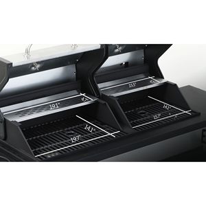 Griglia per barbecue a Gas propano a 3 fuochi con griglia a carbone combinata griglia per cottura in ghisa smaltata 37230btu griglia per barbecue - Product Image 4