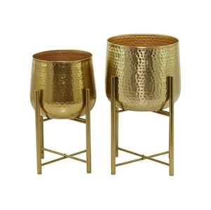 Maceta Alta de Metal con Diseño Minimalista para Vestíbulo, Terraza, Balcón y Espacios Interiores Contemporáneos - Product Image 2