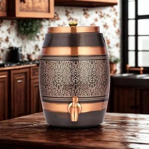 Hand Made Quality Copper Water Dispenser Artisan Style Copper Water Dispenser Solid Color Item Copper Water Dispenser - Product Image 4