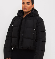 Veste matelassée haut de gamme OEM pour femme, vêtement décontracté d'extérieur personnalisé pour femme, coupe-vent avec fermeture éclair et poches latérales, manteau pour femme