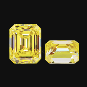 Diamante de Laboratorio Amarillo Esmeralda DEF VVS VS HPHT CVD Certificado, Piedra Suelta, Venta al por Mayor Directa de Fábrica, Suministro de Joyería - Product Image 2