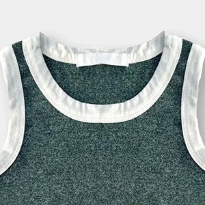 Camiseta de Tirantes Acanalada Blanca de Algodón de Alta Calidad para Mujer, Transpirable, con Logotipo Personalizado, para Gimnasio, Verano - Product Image 3