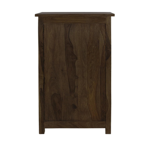 Mini armoire multifonction en teck fait main pour chambre à coucher, chevet et rangement de livres avec 4 étagères, ensemble de meubles pour bureau à domicile - Product Image 6