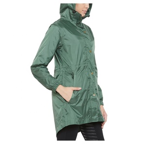 แจ็กเก็ตยาวสำหรับผู้หญิงพร้อมฮู้ดสำหรับขี่ม้าเสื้อแจ็คเก็ตตัวยาวกันน้ำเต็มตัว - Product Image 3