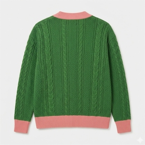 Make Your Custom Good Quality V-Neck for Sorority/Fraternity/Schools/Colleges/Universities Logo Knitted <b>Cardigans</b> <b>Sweaters</b> - Product Image 6