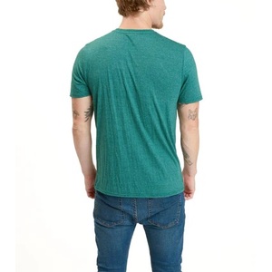 Camiseta de Manga Corta con Cuello en V para Hombre, Diseño Nuevo, Ajustada, 100% Algodón Ecológico, de Secado Rápido para Verano, Precio Bajo, Gran Venta - Product Image 2