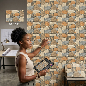 Carreaux muraux en céramique à finition mate pour extérieur, design effet brique, pour projets de développement communautaire, 250x375mm - Product Image 4
