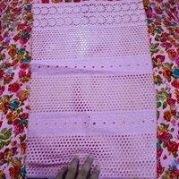 Tissu en coton dentelle de qualité supérieure, tricoté, motif denim appliqué, résistant au rétrécissement, pour auvents, textiles de couture pour filles, chemises