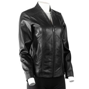 Chaqueta de Cuero para Mujer, Estilo Moderno, Corte Ajustado, Colección de Invierno, Chaquetas Elegantes para Mujer - Product Image 5