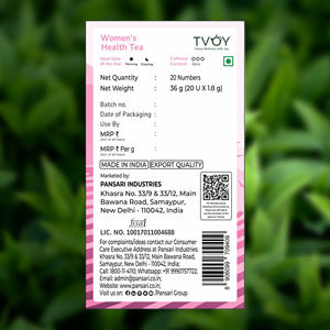 ชาเขียวเพื่อสุขภาพผู้หญิง Tvoy, ชา 20 ซอง (1.8 กรัม) บรรเทาความเครียด ความรู้สึกไม่สบาย และส่งเสริมสุขภาพอย่างเป็นธรรมชาติ - Product Image 5