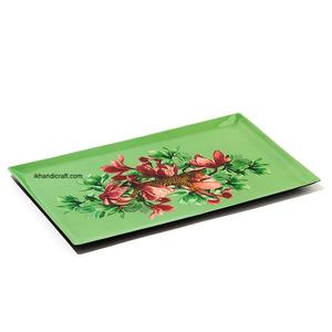 Plateau à bibelots rectangulaire moderne en métal, motif Lion Fleur, 10*16.5CM, émail transparent, durable, sans BPA, multifonctionnel, à suspendre, très demandé - Product Image 5