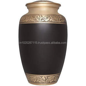 Urna de cenizas humanas de cremación para adultos de aluminio decorativa tradicional para almacenamiento de restos funerarios memoria de homenaje pantalla permanente - Product Image 4