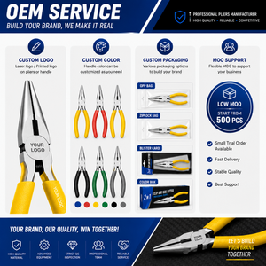 Precision Needle Nose Pliers Side <b>Cutter</b> Spring Loaded Custom Logo Carbon Steel Hand Tool Wholesale Manufacturer - Product Image 6