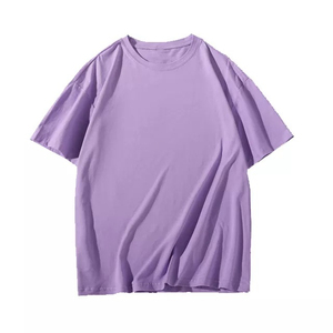 Camiseta de algodón 100% para hombre al por mayor, de lujo, 300G, unisex, con logo personalizado, cuello simulado, lisa, oversize, de corte holgado, de alto gramaje y transpirable. - Product Image 2