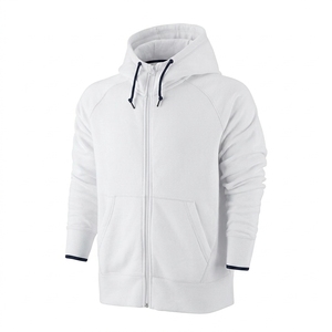 Manufacturer OEM High Quality Men's Vintage Hoodie Custom Logo Two-<b>way</b> Zip <b>up</b> Street Wear Men's Sweatshirt Hoodies - Product Image 2