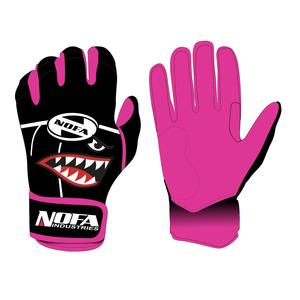 NOFA INDUSTRIES Batting Gloves Pink Ambidextrous <b>Hook</b> And Loop Closure Fashionable Training Glove - Product Image 3