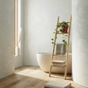 Escalera de Bambú Natural, Tamaño Personalizado, Escalera de Madera Decorativa para Hogar y Jardín, Precio de Fábrica - Product Image 5