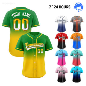 Camiseta de Béisbol Personalizada con Nombre de Equipo, Uniforme Deportivo con Botones, 100% Poliéster de Secado Rápido, Jersey Deportivo 2026 - Product Image 5