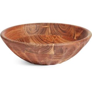 Tazón de Madera Artesanal Premium, Duradero y Profundo, para Servir Ensaladas, Ideal para Restaurantes y Hoteles, Tazón de Madera Sólida para Frutas - Product Image 3