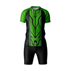 Uniformes de Fútbol Transpirables Hechos a Medida, Manga Corta, la Mejor Calidad, Servicio OEM Unisex de Pakistán - Product Image 1