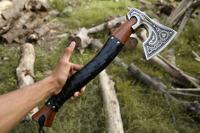 Tomahawks en acier inoxydable faits à la main, hache de survie industrielle DIY pour l'extérieur avec manche en bois, haute qualité, multi-usages