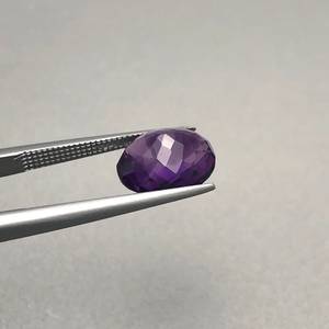 Pierres précieuses d'améthyste naturelle de fabrication indienne, taille ovale, couleur violette, pierres brutes pour la création de bijoux fins, facettées et calibrées. - Product Image 6