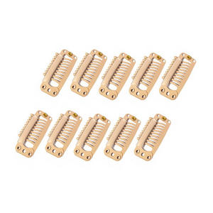 Clip de 9 puntas para extensiones de cabello, clip de sujeción segura para pelucas de uso profesional para mujeres, Cosmo en Corea Premium - Product Image 1