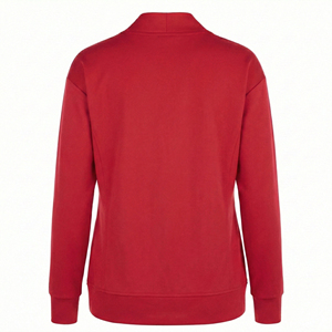 Blouse d'uniforme médical pour femme, col en V, fermeture éclair intégrale, poignets en tricot extensible, impression de logo personnalisée, vente en gros, fournisseur en vrac de blouses médicales - Product Image 3