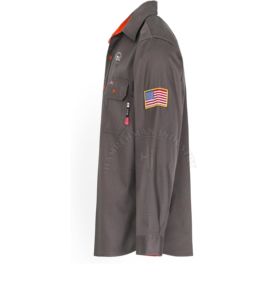 100% Cotton Clothing <b>Welding</b> <b>Shirt</b> Outdoor Use <b>Shirts</b> for Men Hot Sale 100% Cotton FR Work <b>Shirt</b> Fire-Resistant Safety Workwear - Product Image 3