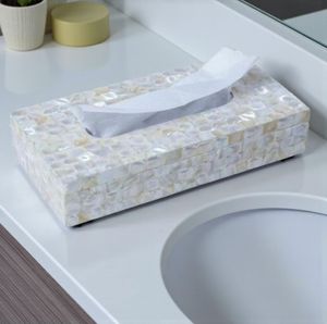 High quality hotel amenities Artisan-Made MOP Tissue <b>Box</b> for Living Room or <b>Vanity</b> Use - Product Image 3