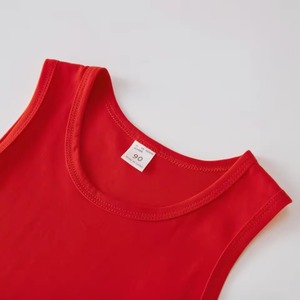 Débardeur pour garçons, col rond, décontracté, manches courtes, respirant, 100% coton jersey, uni, confortable, pour tous les jours, vente en gros - Product Image 5