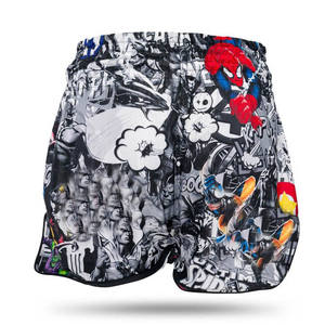 Shorts de Muay Thai en satin pour la gym, la boxe, le karaté, l'entraînement, les combats – Style actif et mouvements fluides pour les arts martiaux - Product Image 5