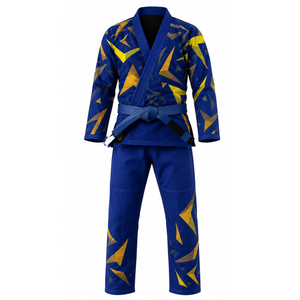 Uniforme de Jiu Jitsu más vendido, recién llegado, uniformes de BJJ hechos a medida, 100% algodón, color sólido, uniforme de BJJ para adultos con logotipo personalizado - Product Image 4