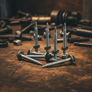 Tornillo Autoperforante de Cabeza Hexagonal Modelo PDC 12, Acero al Carbono Clase 4.8/6.8, Zincado/Galvanizado, Rosca Gruesa en Pulgadas, Arandela EPDM - Product Image 1