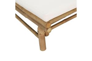 Wholesale Bamboo Lounge Chair with Cushion Natural Solid Frame Lightweight Comfortable Outdoor Indoor Patio <b>Seating</b> Furniture - Product Image 5