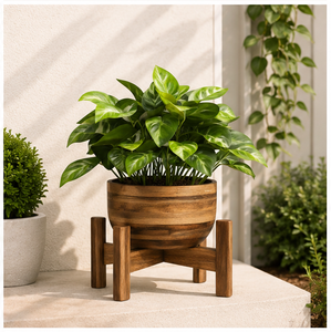 Marvelous Design Wooden Plant Stand Solid Wood Flower <b>Pot</b> <b>Holder</b> for Indoor Living Room & Outdoor Balcony Decor - Product Image 4