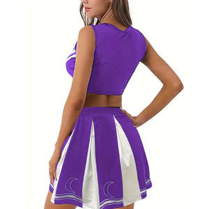 Conjunto de Uniformes Personalizados para Grupos de Animadoras, con Logotipo Impreso, Trajes de Baile, Tallas para Adultos, OEM, 100% Poliéster - Product Image 2