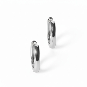 Pendientes de Aro Ovalados Modernos de Plata de Ley 925 con Baño de Oro de 18K, Diseño Geométrico Minimalista para Mujer, Uso Diario, Regalo para Fiestas - Product Image 2