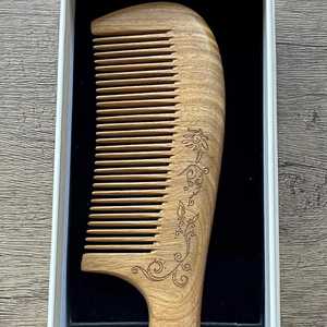 Peine de madera hecho a mano de primera calidad, suave para el cabello y el cuero cabelludo, herramienta duradera para el cabello, artesanía natural, peine artesanal para el cabello, artesanía natural - Product Image 5