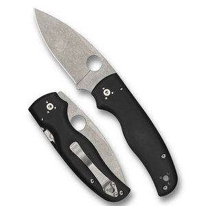 Navajas Plegables con Recubrimiento Negro, Hoja de Filo Liso, Orificio Redondo para el Pulgar, Mango Ergonómico Texturizado y Clip de Bolsillo Compacto - Product Image 1
