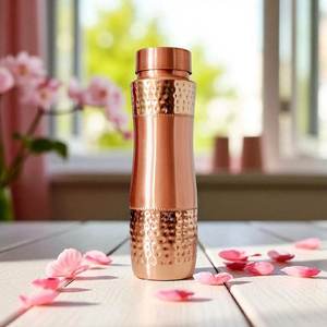 BURAQ HANDICRAT Copper Water <b>Bottle</b> 1L Design for Travel - Product Image 2