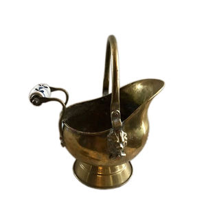 Cubo de carbón de metal de hierro recubierto de negro, accesorios para chimenea, cubo de carbón de metal sólido, juego de chimenea y accesorios - Product Image 6