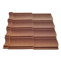 Tuiles de toiture en aluminium revêtues de pierre de couleur décorative pour maison et villa