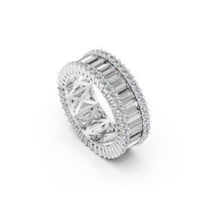 Anillo de Plata 925 con Diamante de Laboratorio para Mujer, Certificado IGI, RJC, ODM, OEM, Fabricante de Joyería Fina Ética, Venta al Por Mayor WB300893 - Product Image 1