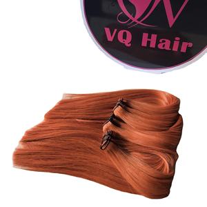 Extensiones de cabello de color naranja y jengibre, extensiones de cabello humano virgen liso natural de VQ Company - Product Image 4