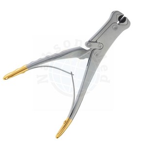 เครื่องตัดลวดและหมุดทังสเตนคาร์ไบด์ TC แบบ OEM สำหรับศัลยกรรมกระดูกและข้อ แบบสองระบบ ด้ามจับสีทอง สำหรับตัดลวด K-Wire และหมุด Steinmann - Product Image 2