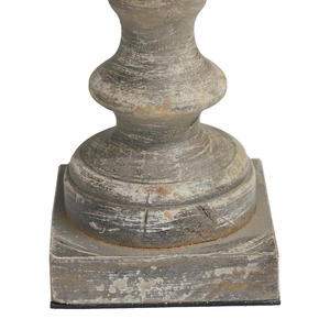 Juego de portavelas de madera tallada a mano, 3 candelabros de madera maciza, soporte en forma hexagonal, decoración del hogar, decoración de Navidad - Product Image 3